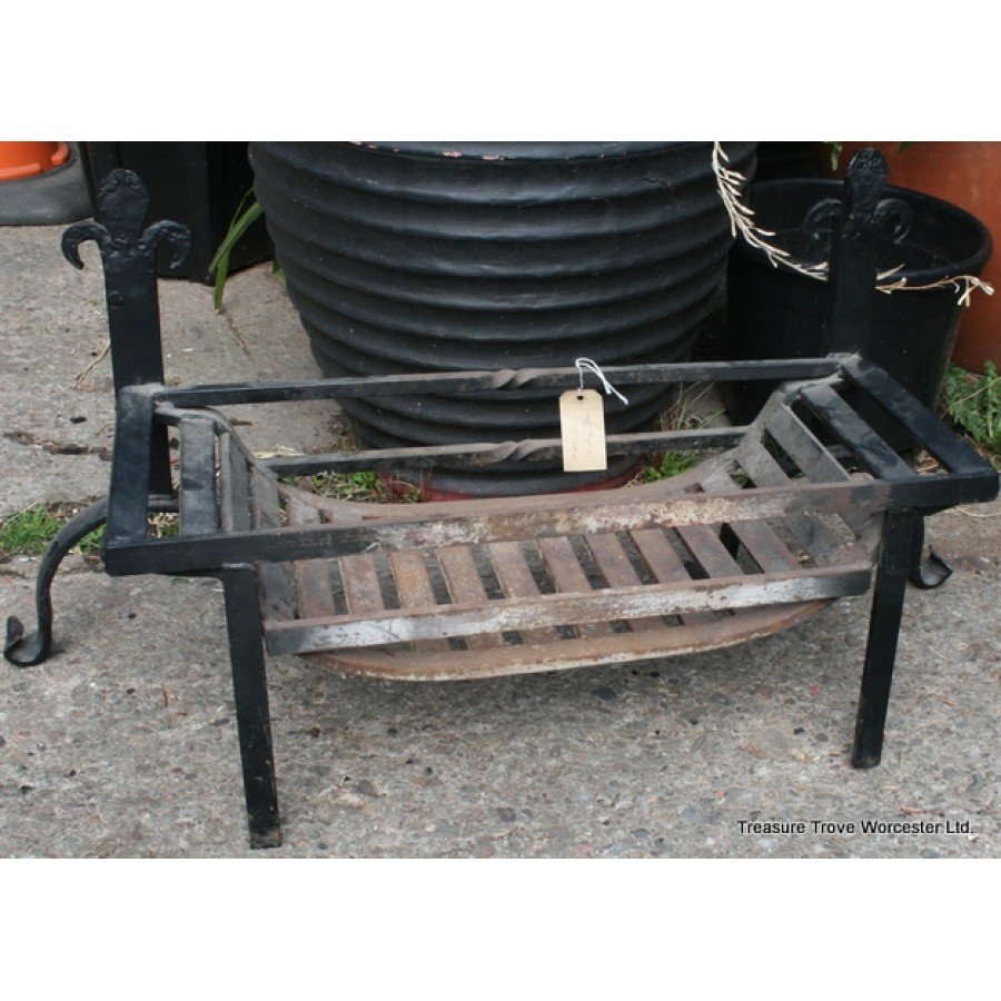 Heavy Wrought Iron Fire Basket